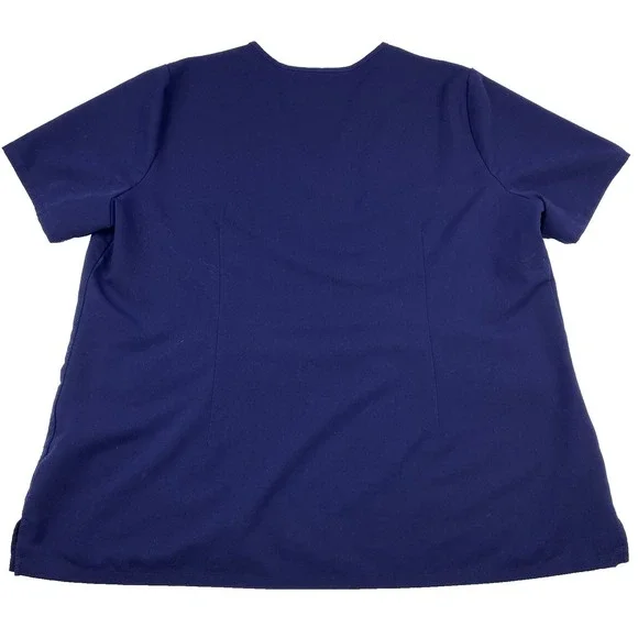 FIGS Women's Casma‎ Navy Scrub Top Size XXL Tech Healthcare Nurse Doctor PA - Picture 3 of 6